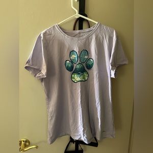 LIFE IS GOOD DOG PAW SHIRT